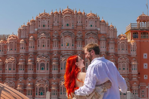 Desde Delhi: tour guiado a Jaipur y al Fuerte Amber en coche privadoSolo servicio de guía