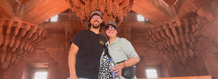 Visite d'Agra et de Jaipur, avec le puits à escaliers de Chand Baori et Fatehpur Sikri
