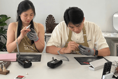 Hanoi: Vietnam Gemstone Silver Clay Ring Workshop