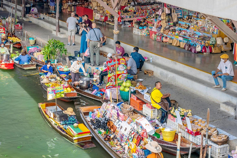 Damnoen Saduak&Maeklong Private Tour｜Hotel Pickup｜BoatOption Damnoen Saduak Private Tour with Row Boat｜No Pickup