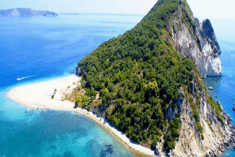 Zakynthos: Passeio de barco de táxi pela ilha de Marathonisi pela Eurosky