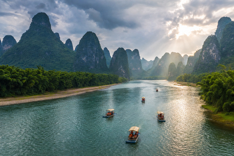 Yangshuo: Li River Bamboo Raft Tickets with Route Options Yangdi to Xingping: Full Scenic One-Way Route