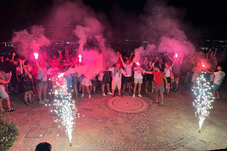Alanya: Night Safari and Disco Boat Tour with Dinner