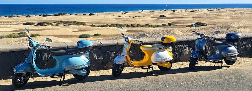 Maspalomas et Las Palmas : location de scooter électrique de collection