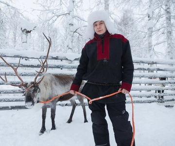 Rovaniemi: Husky- og rensdyroplevelse med snescootertur