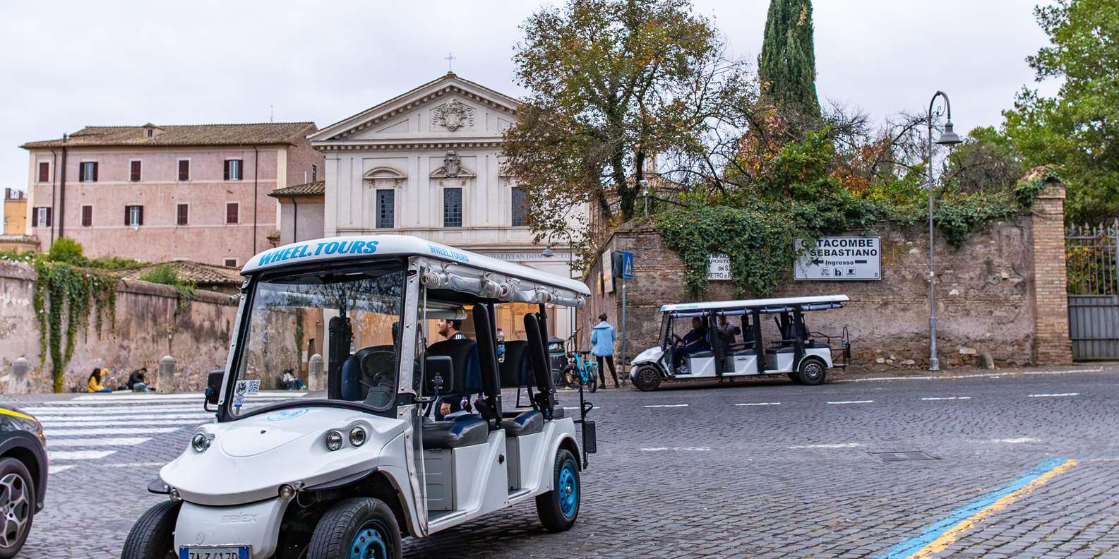 Rome: Catacombs and Appian Way Golf Cart Small-Group Tour