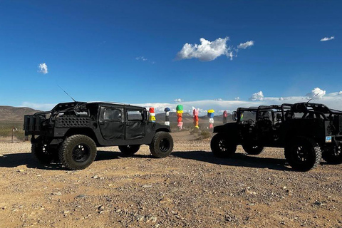 Militär Hummer Tour: 7 Magic Mountains och Pioneer SaloonPrivat tur med chaufför