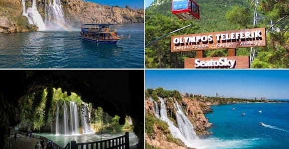Antalya : Old City Tour w/Cable Car & Waterfalls & Boat Trip