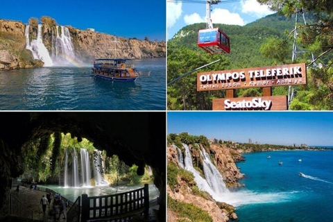 Antalya: Old City Tour w/Boat Trip, Cable Car & Waterfalls City Tour with Lunch and Düden Waterfall