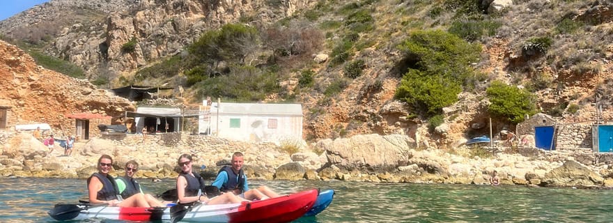 Itinéraire en kayak depuis Moraira