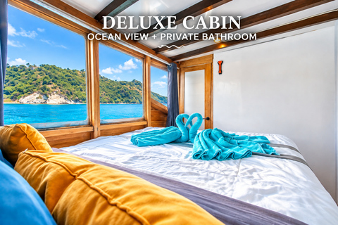 3-Day Komodo National Park Cruise with NK Superior Phinisi Sharing Cabin, Single Bed, Ocean View