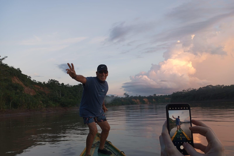 expedicion en bote por el rio tambapata