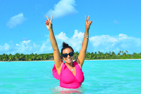 Santo Domingo - Punta Cana: Saona Island Tour Lunch & Drinks Santo Domingo: Saona Island Catamaran/SpeedBoat and Lunch