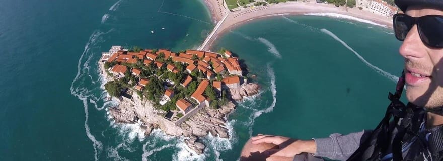Parapente Monténégro : Excursion aérienne à Sveti Stefan