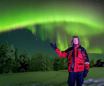 Auroras boreais em Saariselka