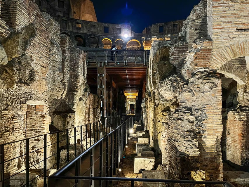 Rome: Colosseum by Night with Underground & Arena Floor Tour