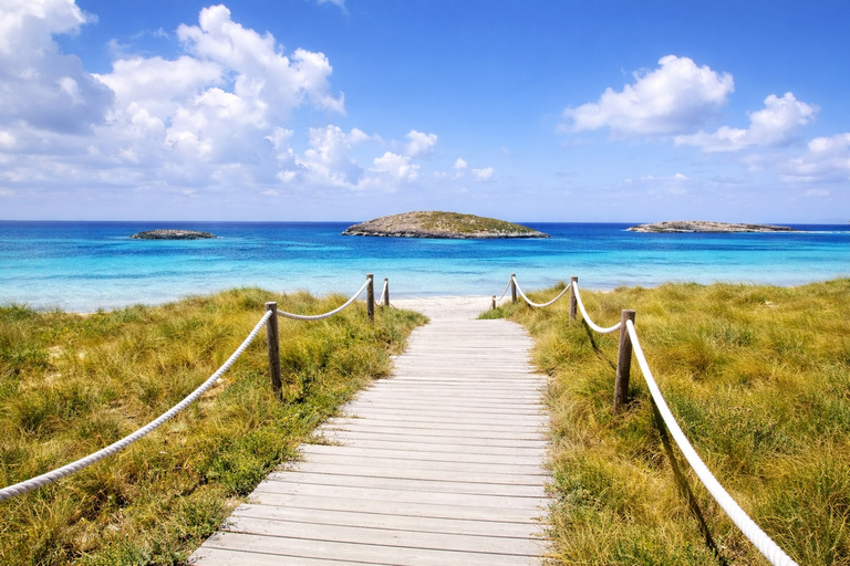 Ibiza: Formentera Boat with Open Bar, 3 meals & Sunset Party ADVANCE: Standard selection of food & open bar option