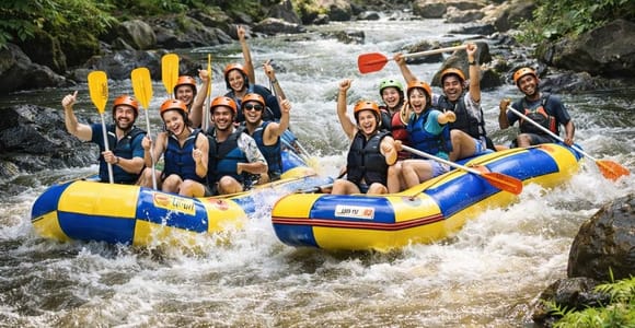 Ubud: White Water Rafting, Jungle Rapids & Ramayana Carvings