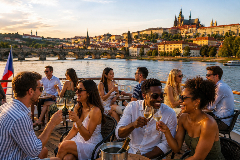 Prague: 1-Hour Prosecco Party Cruise with Unlimited Prosecco