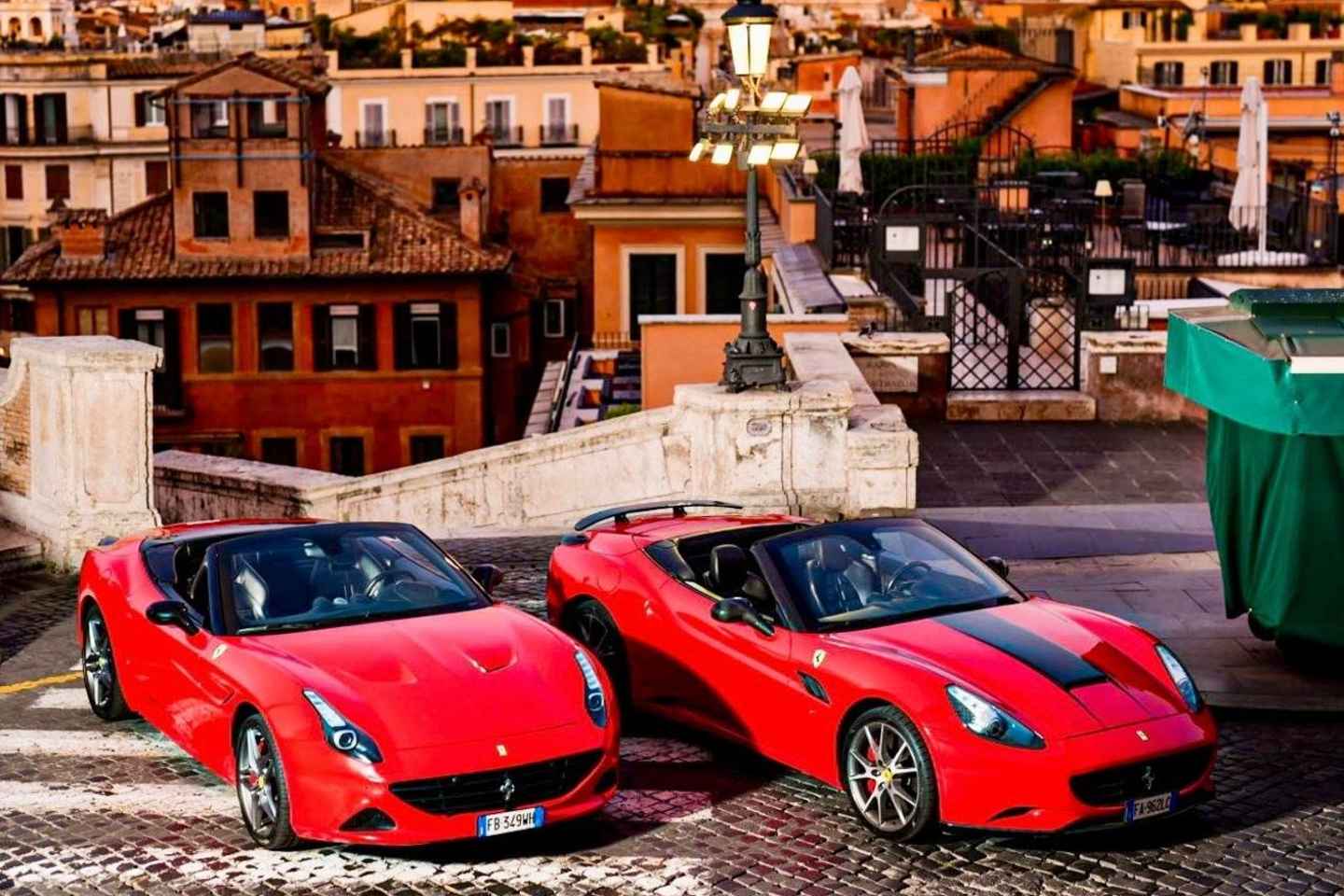 ローマ中心地でフェラーリ試乗体験