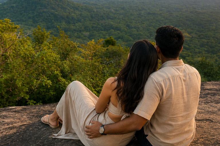 Sigiriya: Pidurangala Rock Sunrise / Sunset Hike with Pickup Sigiriya: Sunrise or Sunset Lion Rock Guided Climb