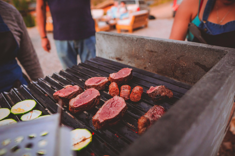 Santiago: Cajón del Maipo Hot Springs & Chilean Barbecue With Meeting Point (Summer Season)