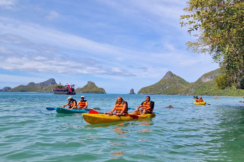 Koh Pha Ngan: Day Tour Ang Thong with Kayak, Snorkel & Lunch Option 1: Hotel Pick up in Koh Pha Ngan