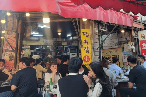 Séoul : Visite culinaire Netflix au marché de GwangjangVisite de groupe avec 3 dégustations de cuisine de rue