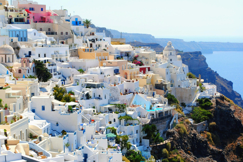 Panorama di Santorini: tour privato a piedi di 3 orePiccolo gruppo privato