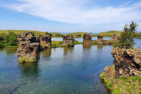 Excursion à terre en français à Góðafoss et Mývatn, au départ d&#039;Akureyri, en petit groupe