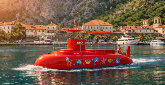 Kotor: Red Semi-Submarine Family Tour With Underwater Cabin