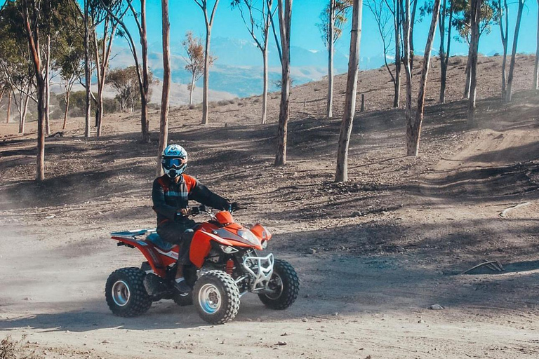 Marrakech: Excursión por el desierto de Agafay con quad, paseo en camello y cena