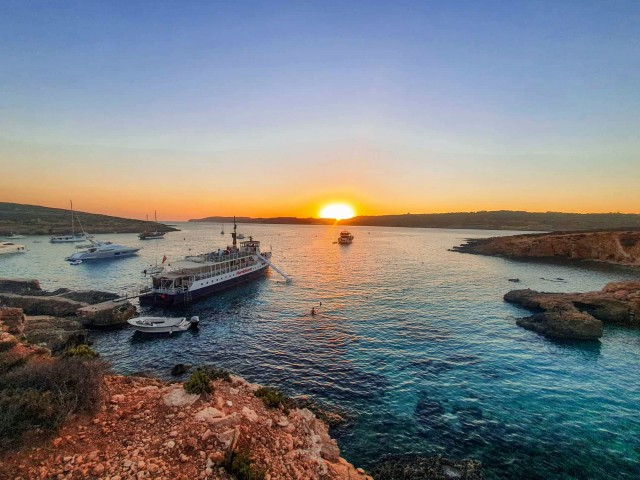 Visit Malta Sunset Cruise to the Blue Lagoon in Comino