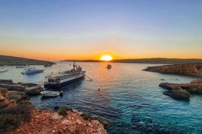 Malta: rejs o zachodzie słońca do Błękitnej Laguny