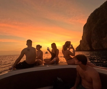 From Phi Phi Island: Maya Bay Sunset & Plankton by Speedboat