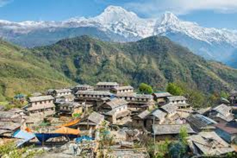 Da Pokhara: Tour di 1 giorno e 2 notti a Ghandruk in jeep 4w