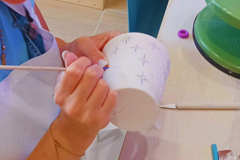 Naples: Ceramic Workshop with Decoration and Aperitif