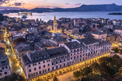 Kavos: Corfu Old Town Night Tour with Transfer