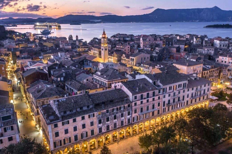 Kavos: Corfu Old Town Night Tour with Transfer