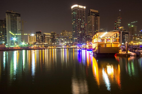 Dubai: Bästa Dhow-kryssningen med middag MarinaDubai: Dhow-kryssning med middag Marina