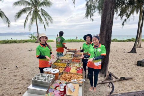 From Ao Nang: Phi Phi Islands, 4 Islands Tour w/ Sunset BBQ