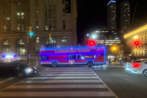 Toronto: Nocna wycieczka krajoznawcza piętrowym autobusem