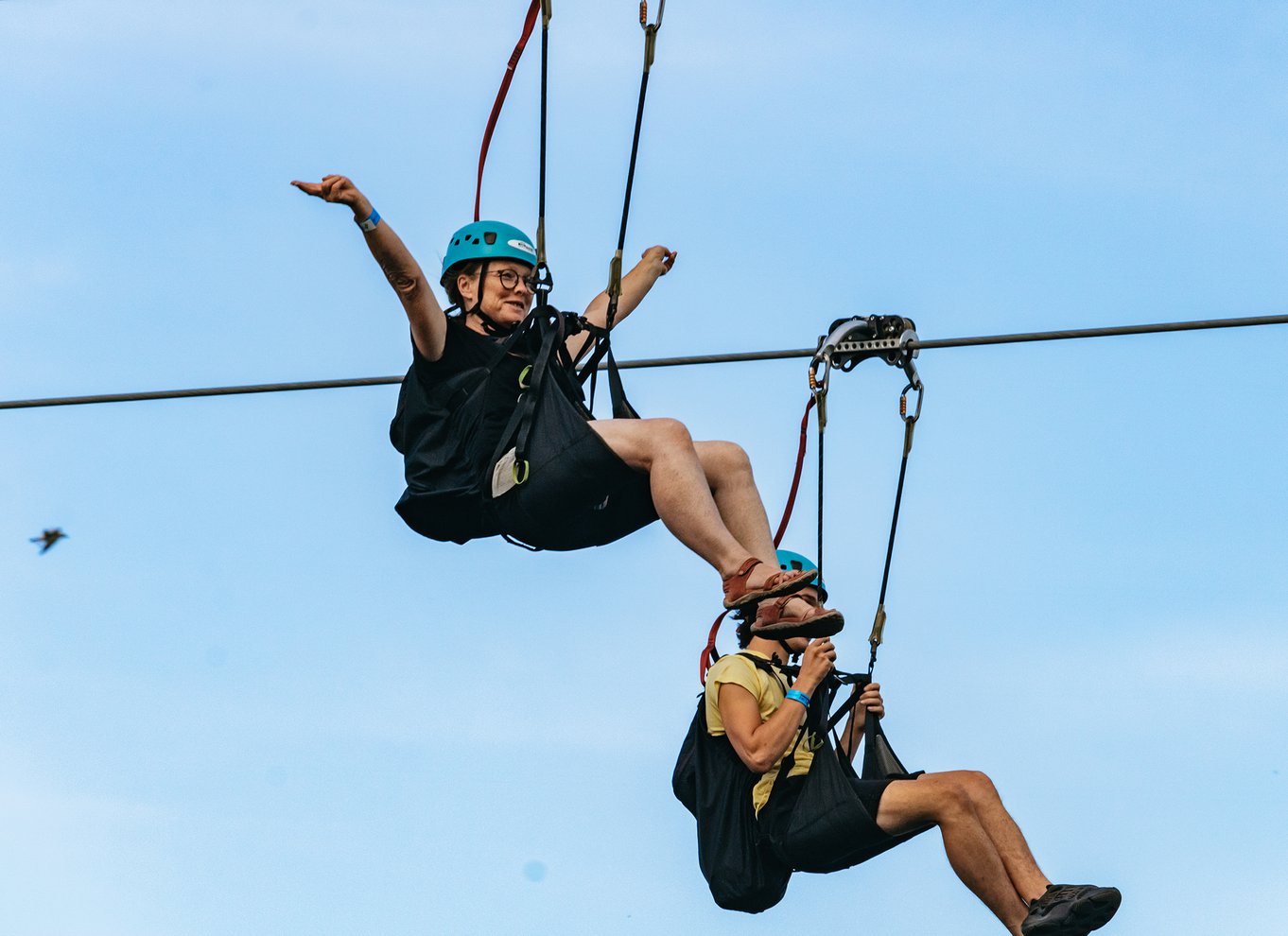 Niagara Falls, Canada: Zipline til vandfaldene