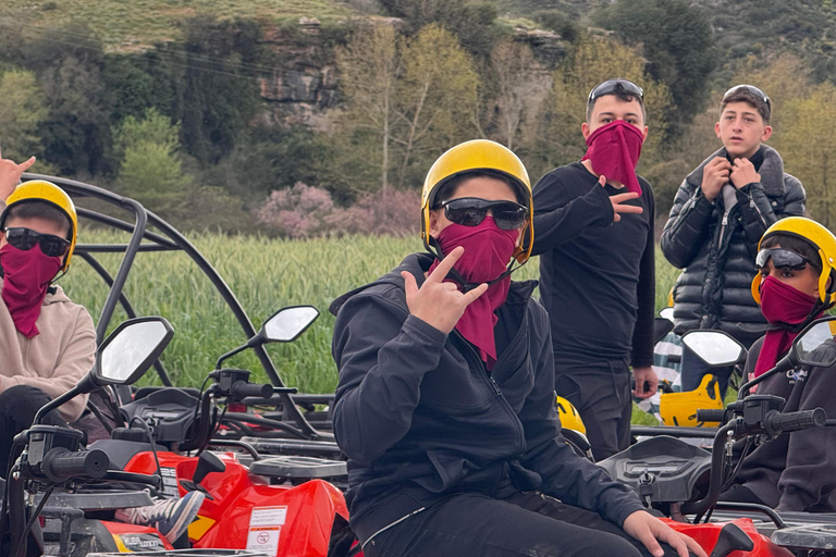 Side/Belek: ATV & Zipline Combo w/ Riverside Swimming Break Shared ATV Quad Safari Off-Road Adventure (Double)