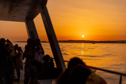 Algarve: Catamaran Sunset Tour with DJ and Welcome Drink