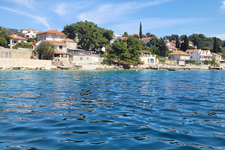 Blue lagoon with a speed boat water and towels included Blue lagoon with a speed boat, water & wine