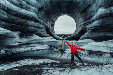 Depuis Reykjavík : Grotte de glace de Katla et visite de la côte sudVisite en bus avec prise en charge à l'arrêt 12 à Reykjavík