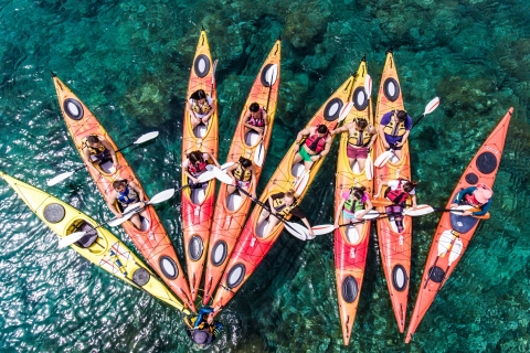 Costa Este de la Isla de Rodas Actividad de Kayak y SnorkelActividad de kayak y esnórquel en el mar sin recogida en el hotel