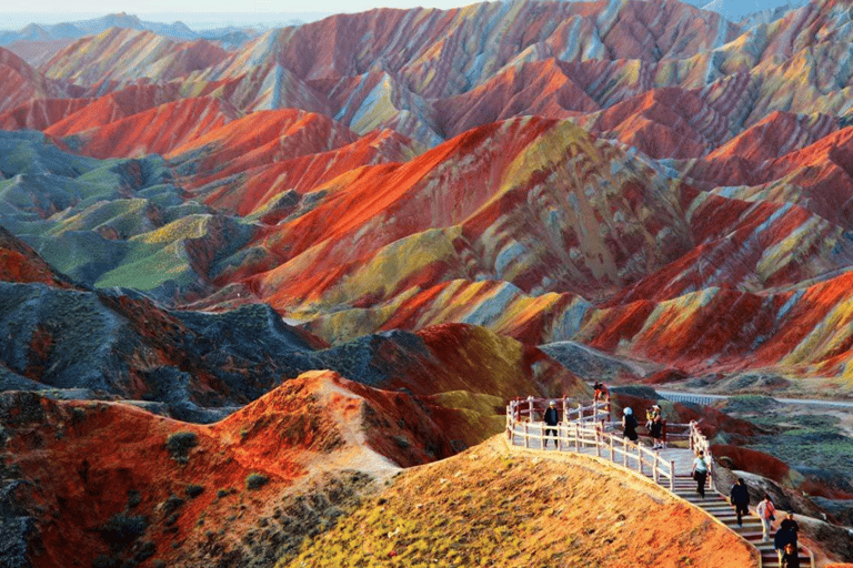 By bullet train from Lanzhou to Zhangye rainbow Mountain