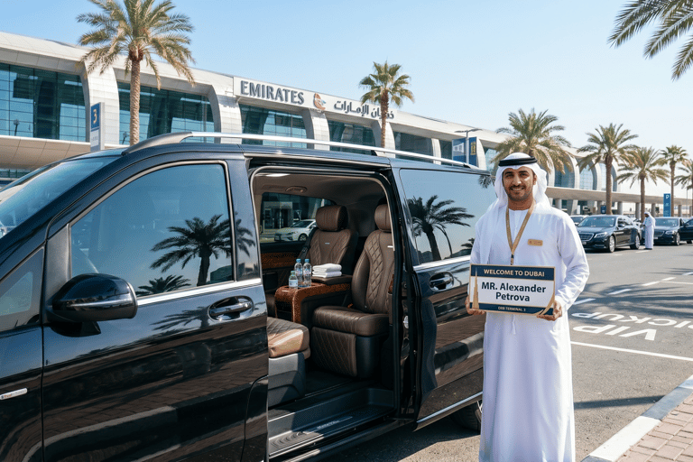 Dubai Airport Private Transfer ⇄ Dubai|Abu Dhabi|Jumeirah Arrival: Dubai DXB Airport to hotel in Jumeirah